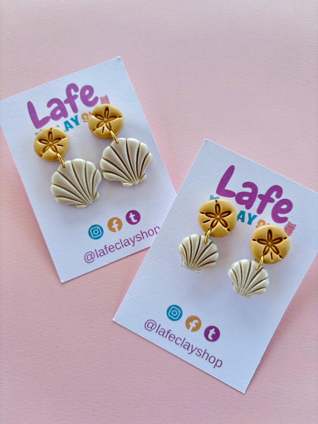 Two Colors Seashells Earrings