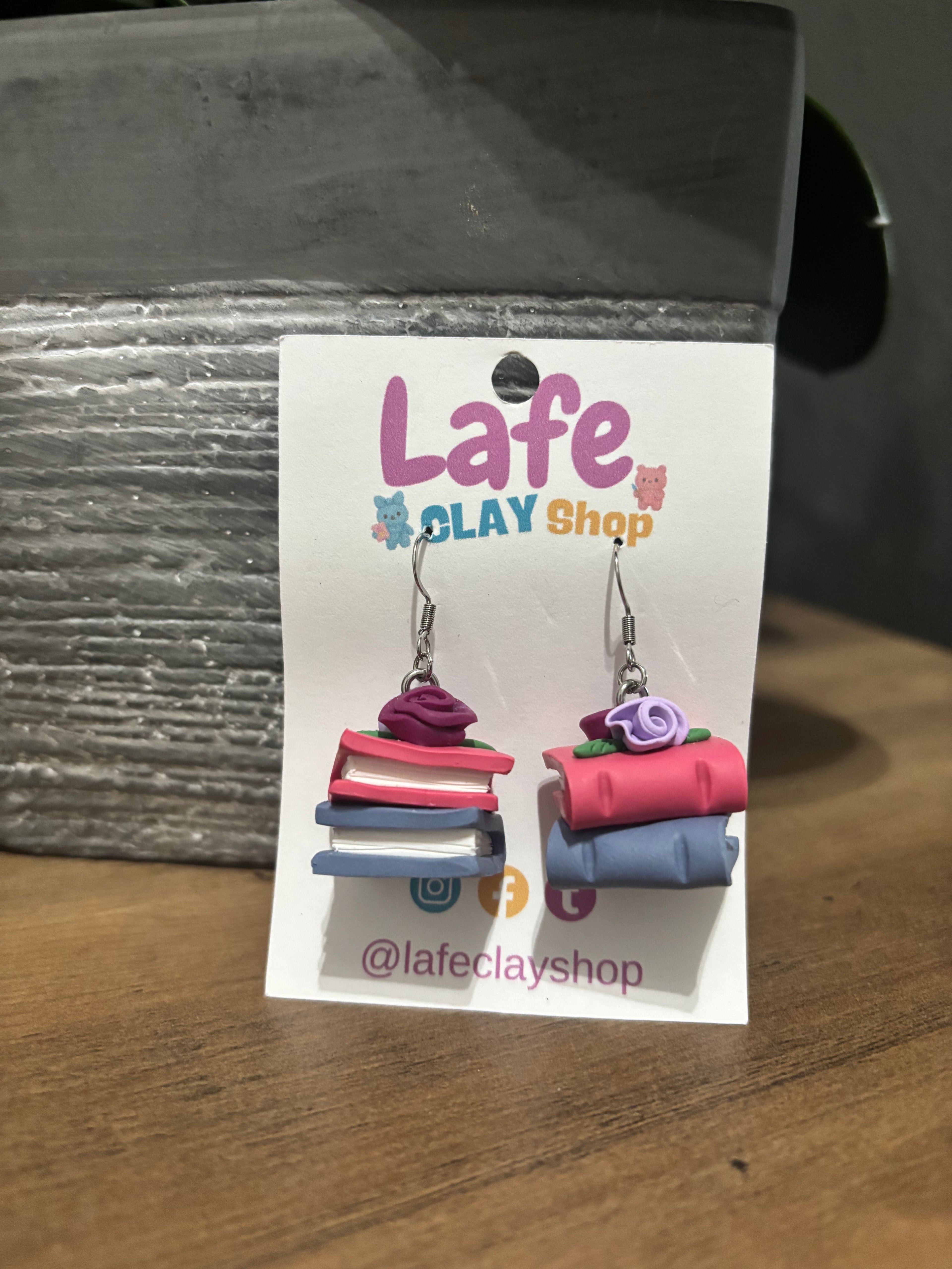 Books Earrings