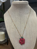 Tropical Bloom Gold Necklace