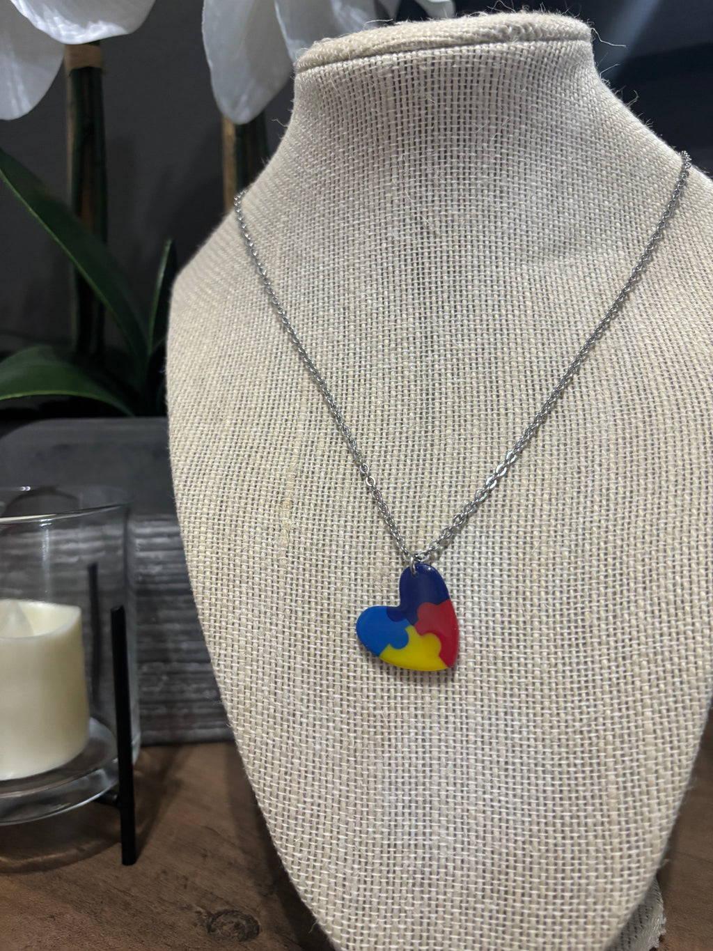 Autism Heart Necklace
