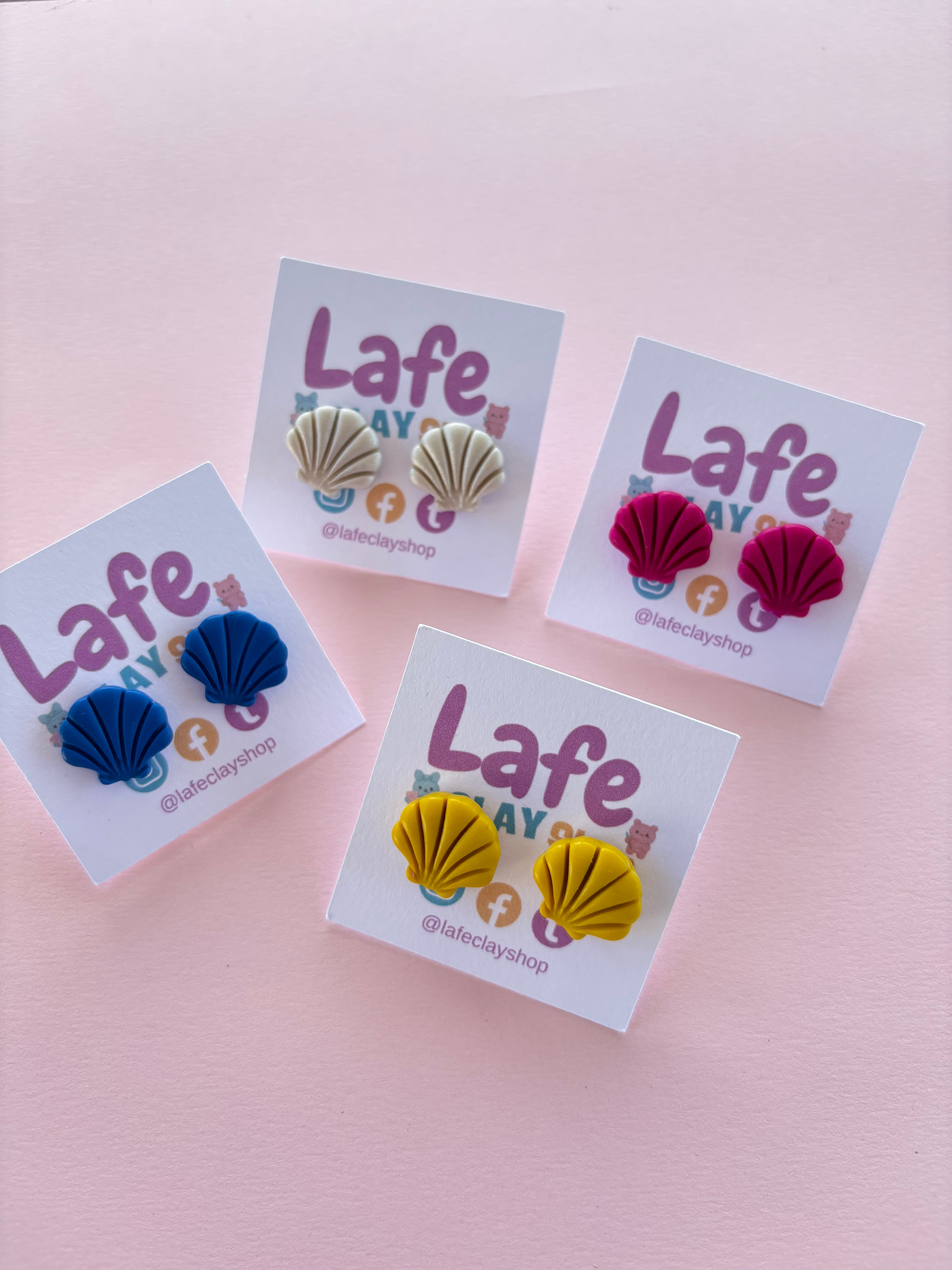 Seashell Studs