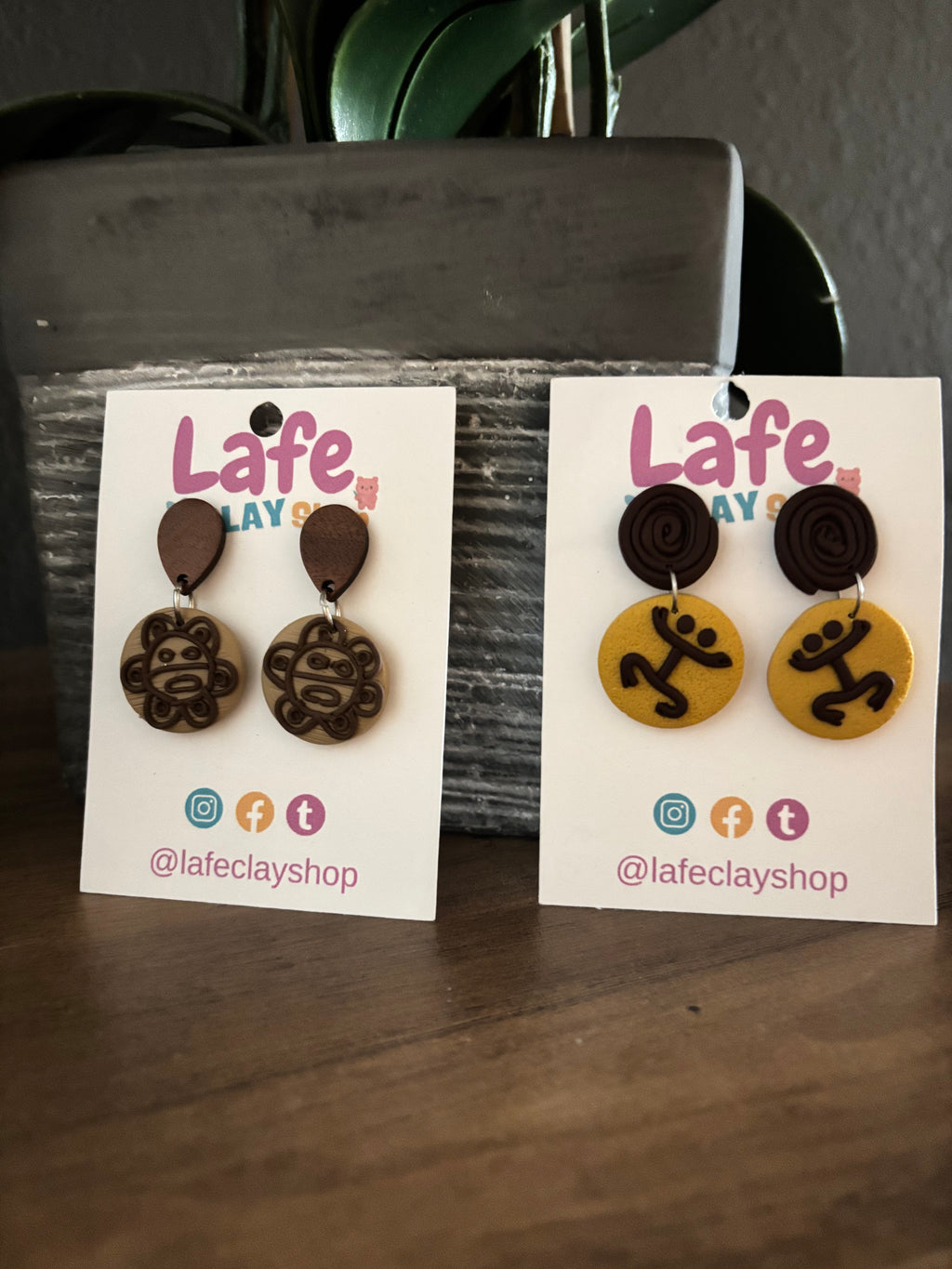 Coqui Taino y Sol Taino Earrings