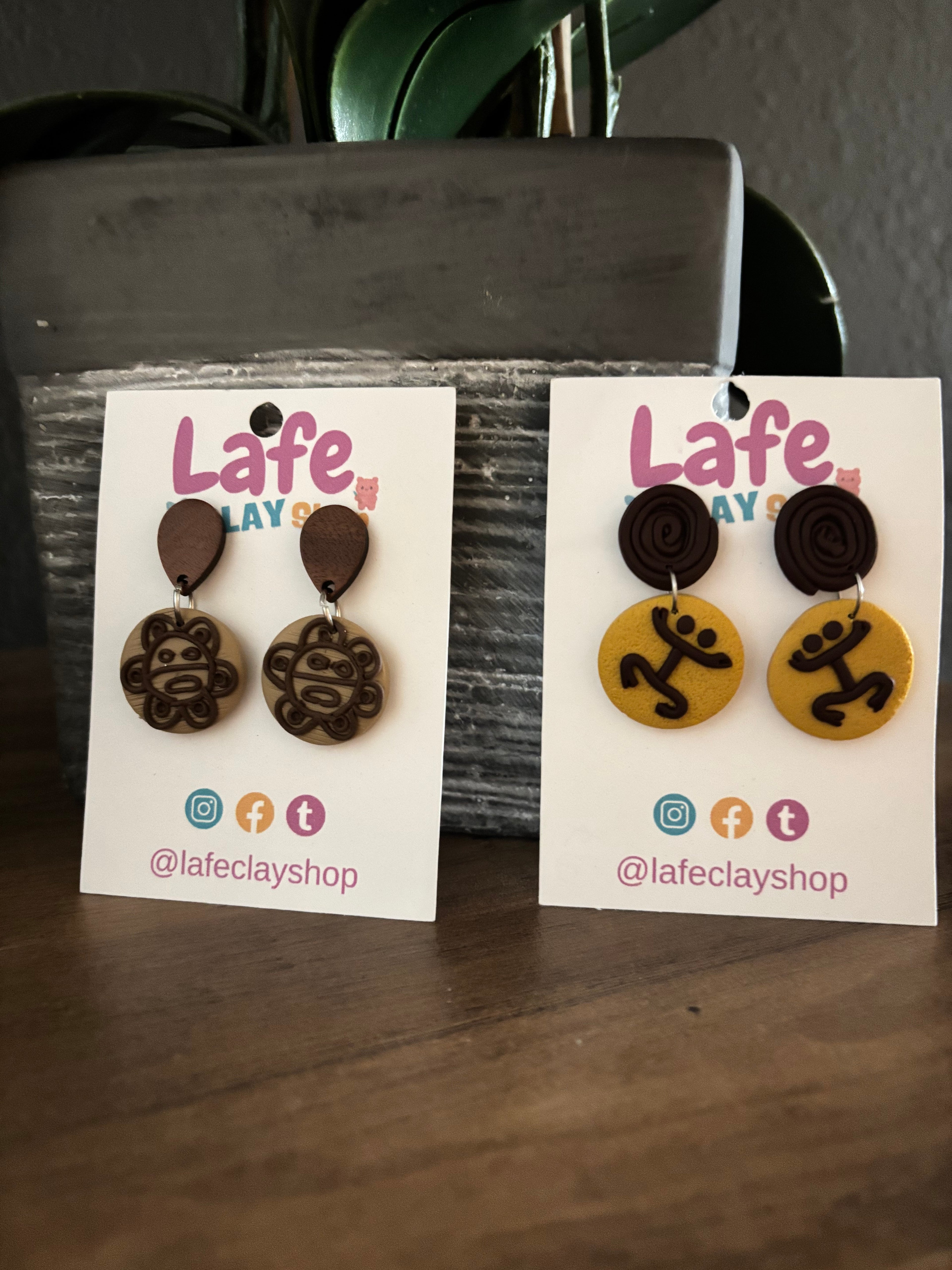 Coqui Taino y Sol Taino Earrings