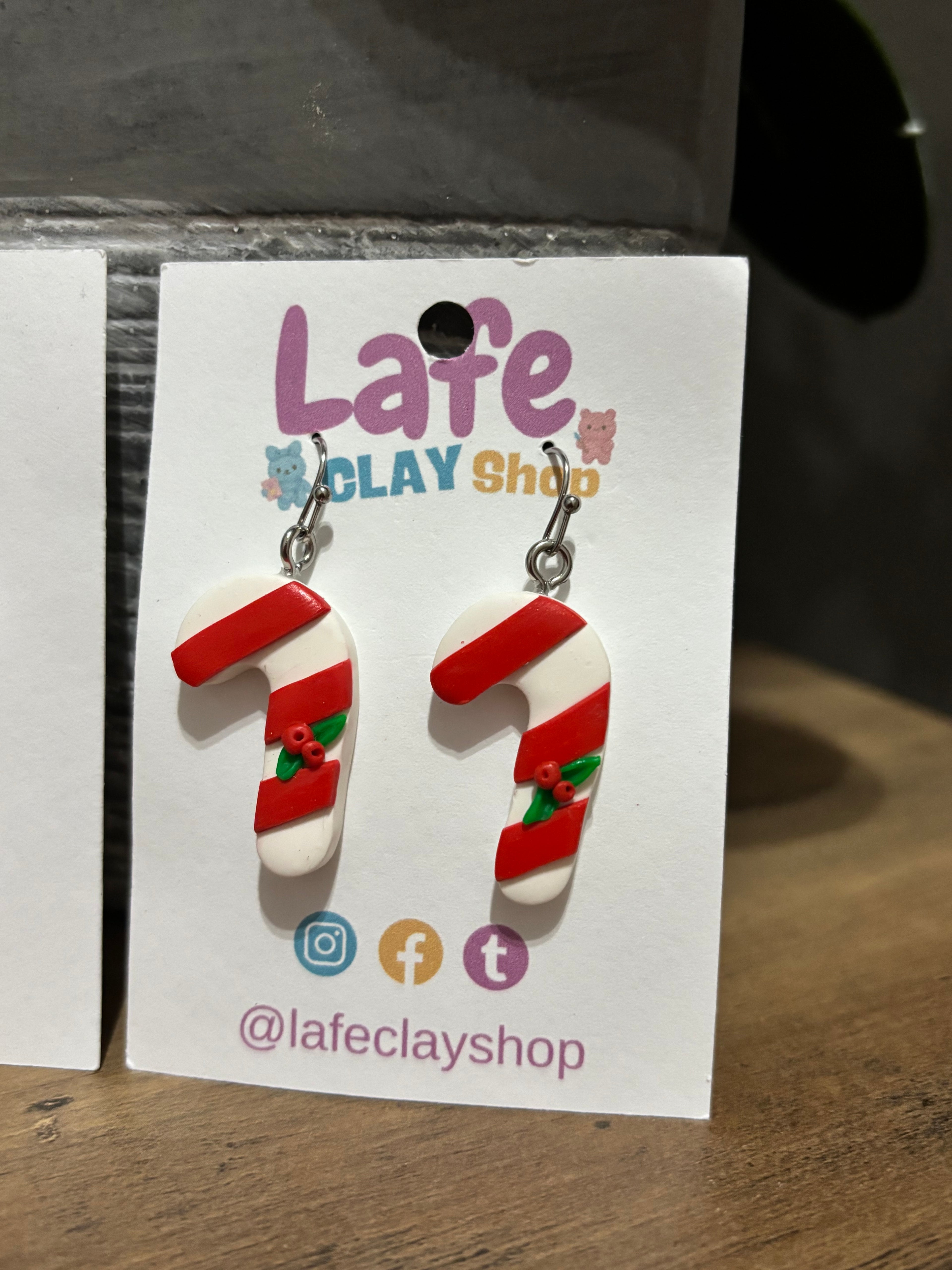 Candy Cane Earrings