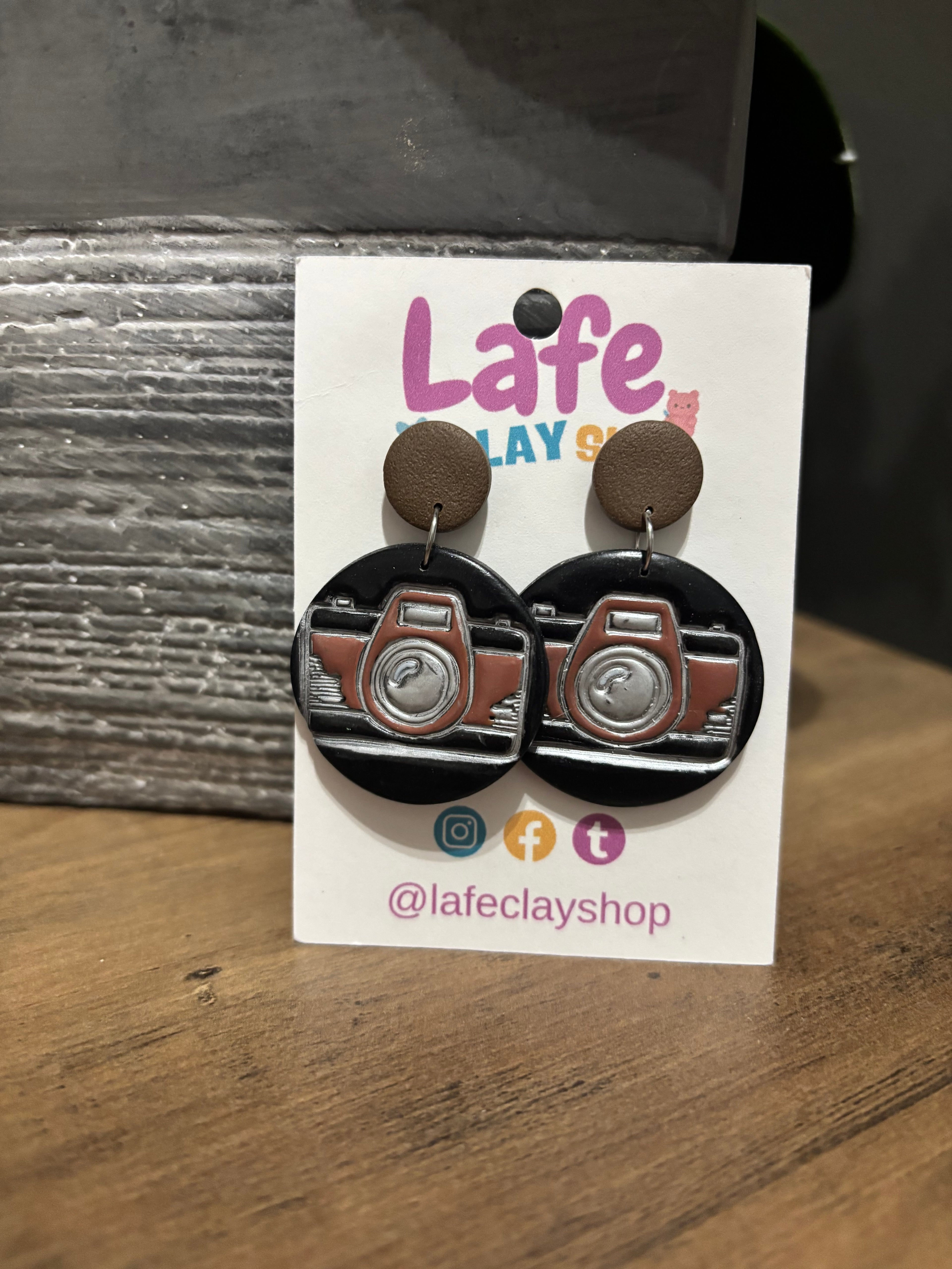 Camera Earrings
