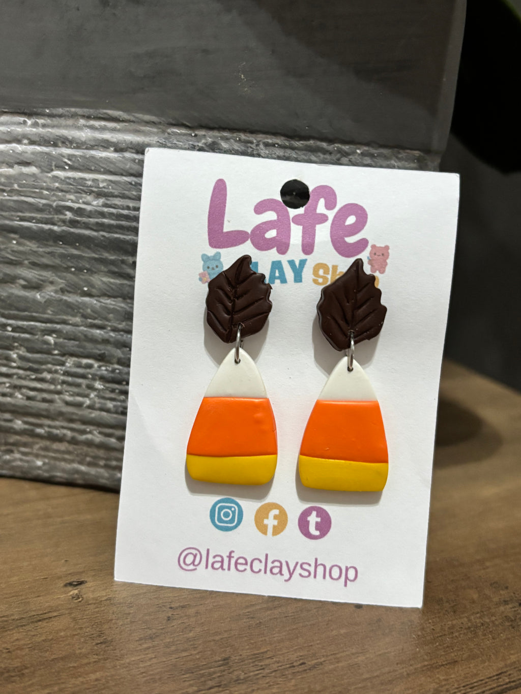 Candy Corn Earrings