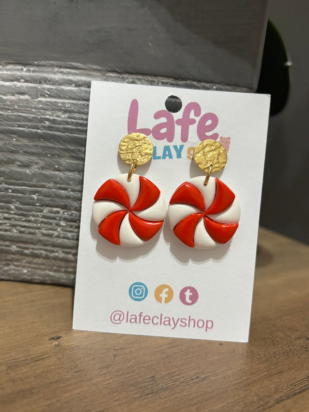 Peppermint Candy Earrings