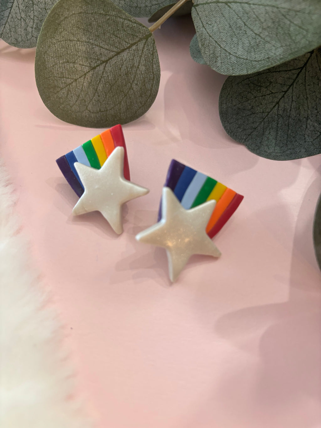 Rainbow Star Studs
