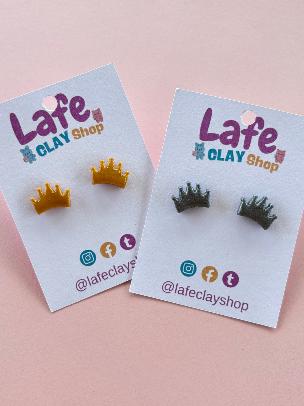 Crown Stud Earrings
