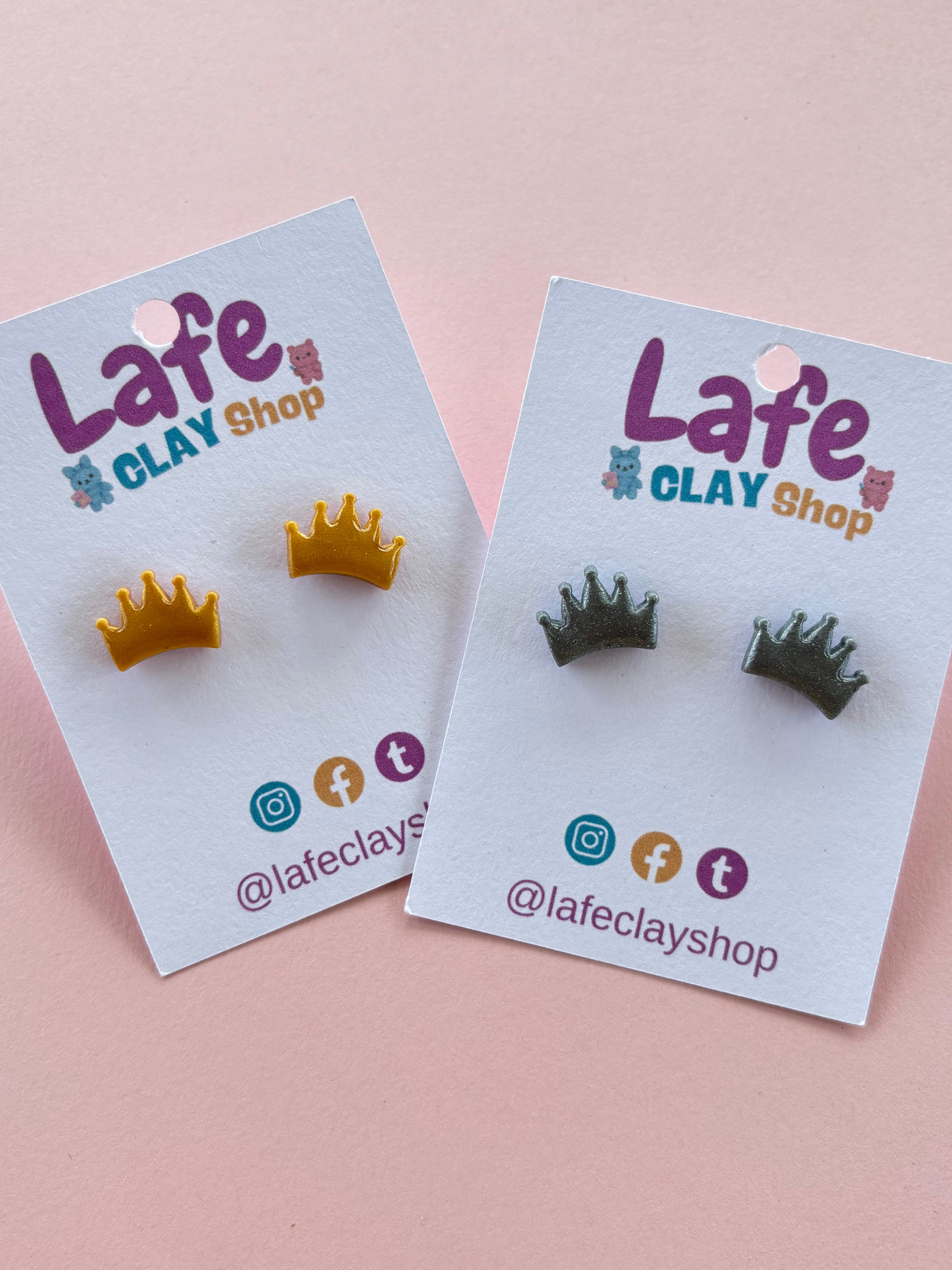 Crown Stud Earrings