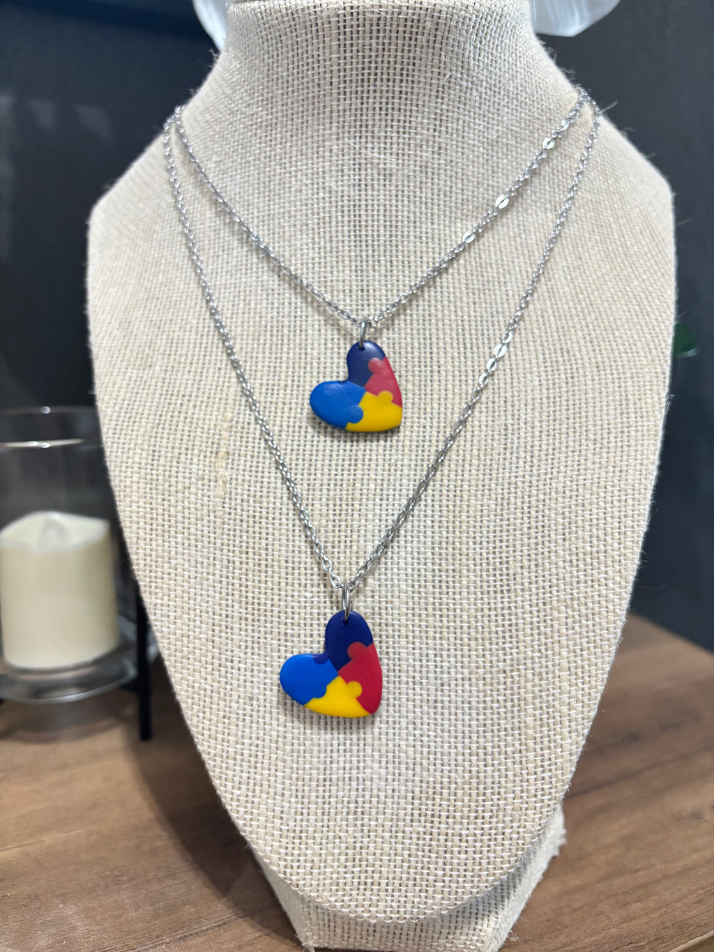Autism Heart Necklace