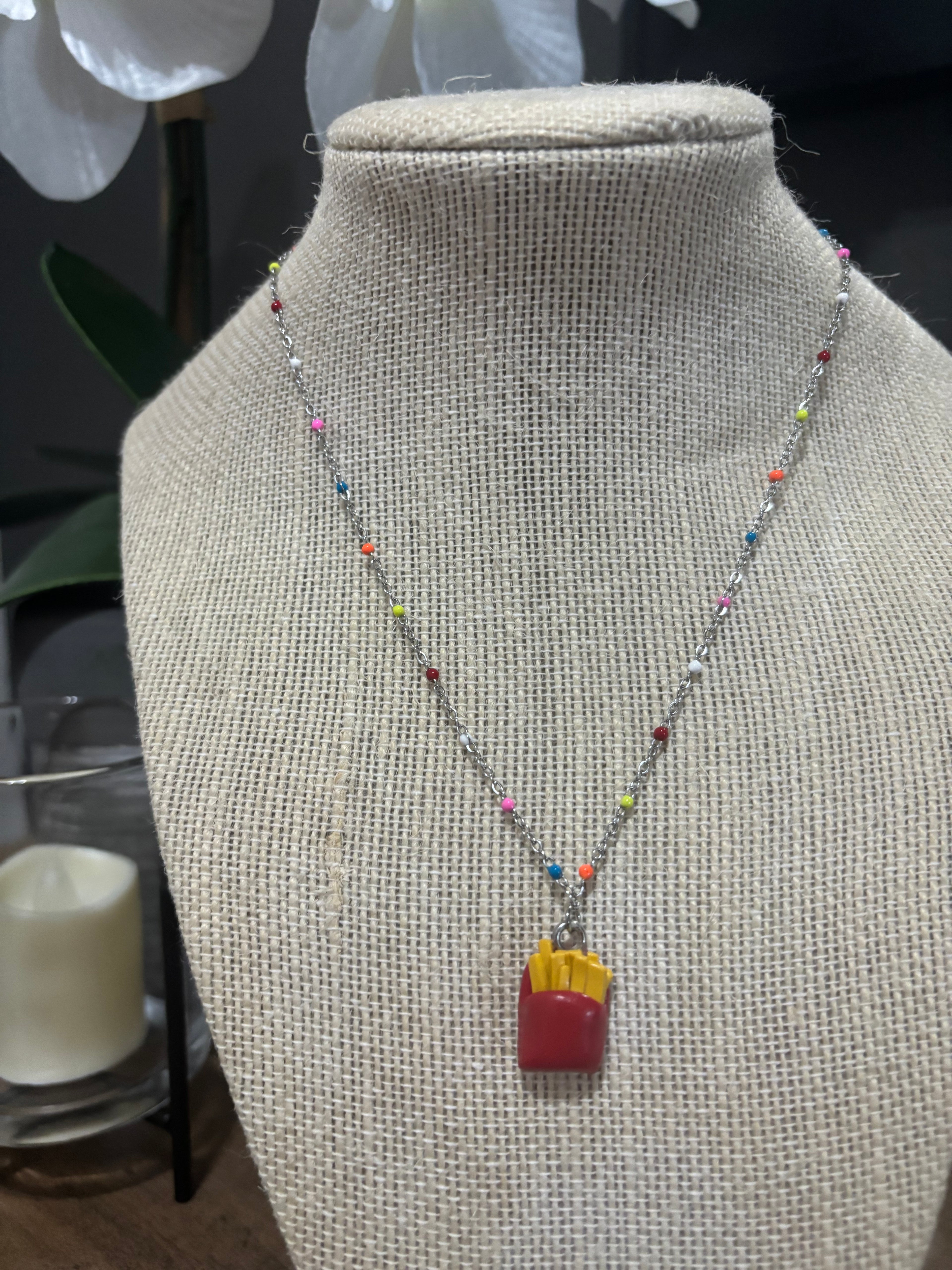 French Fries Necklace