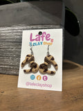 Animal Print Mouse Ears Earrings