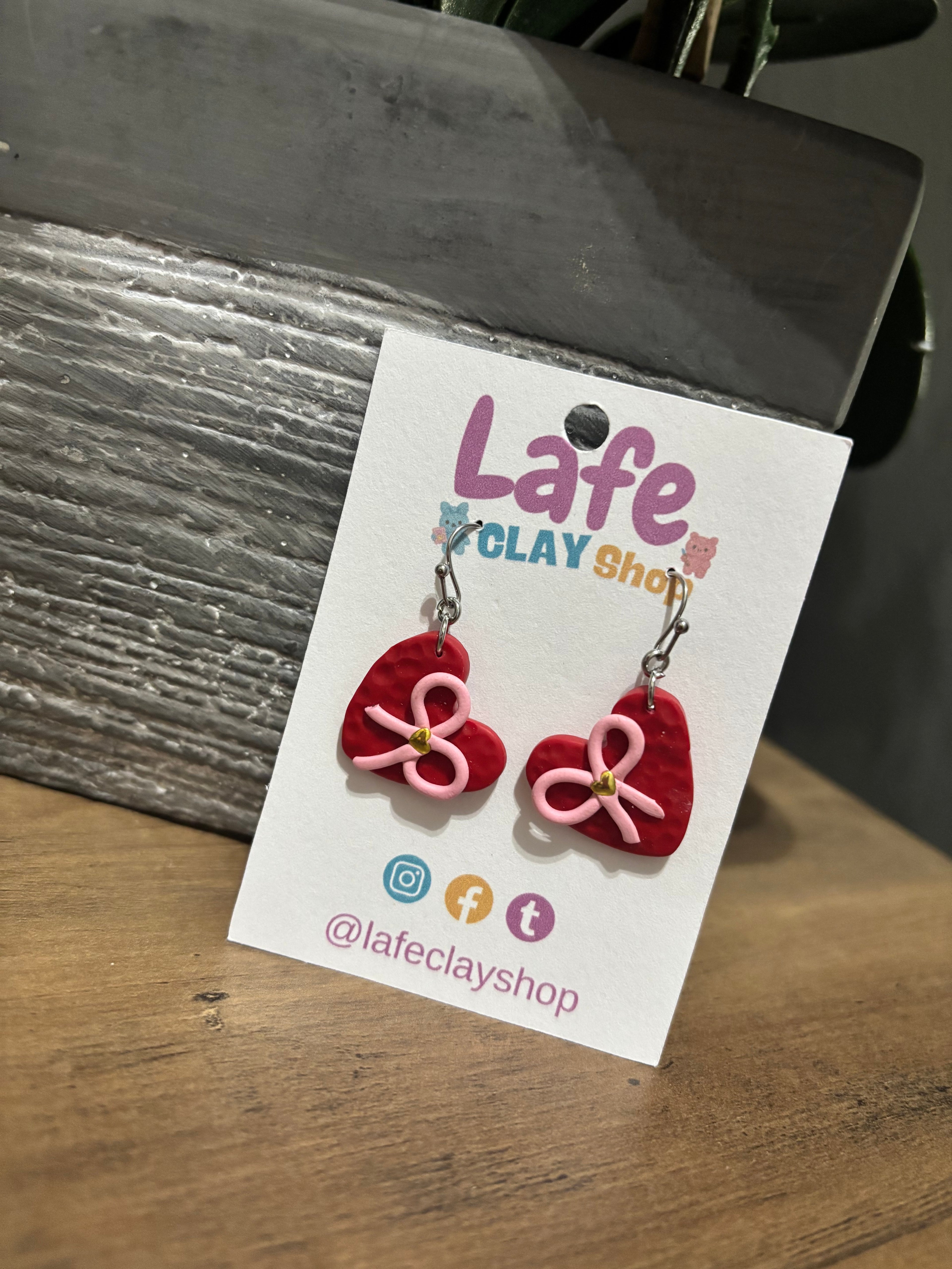 Red Heart Earrings