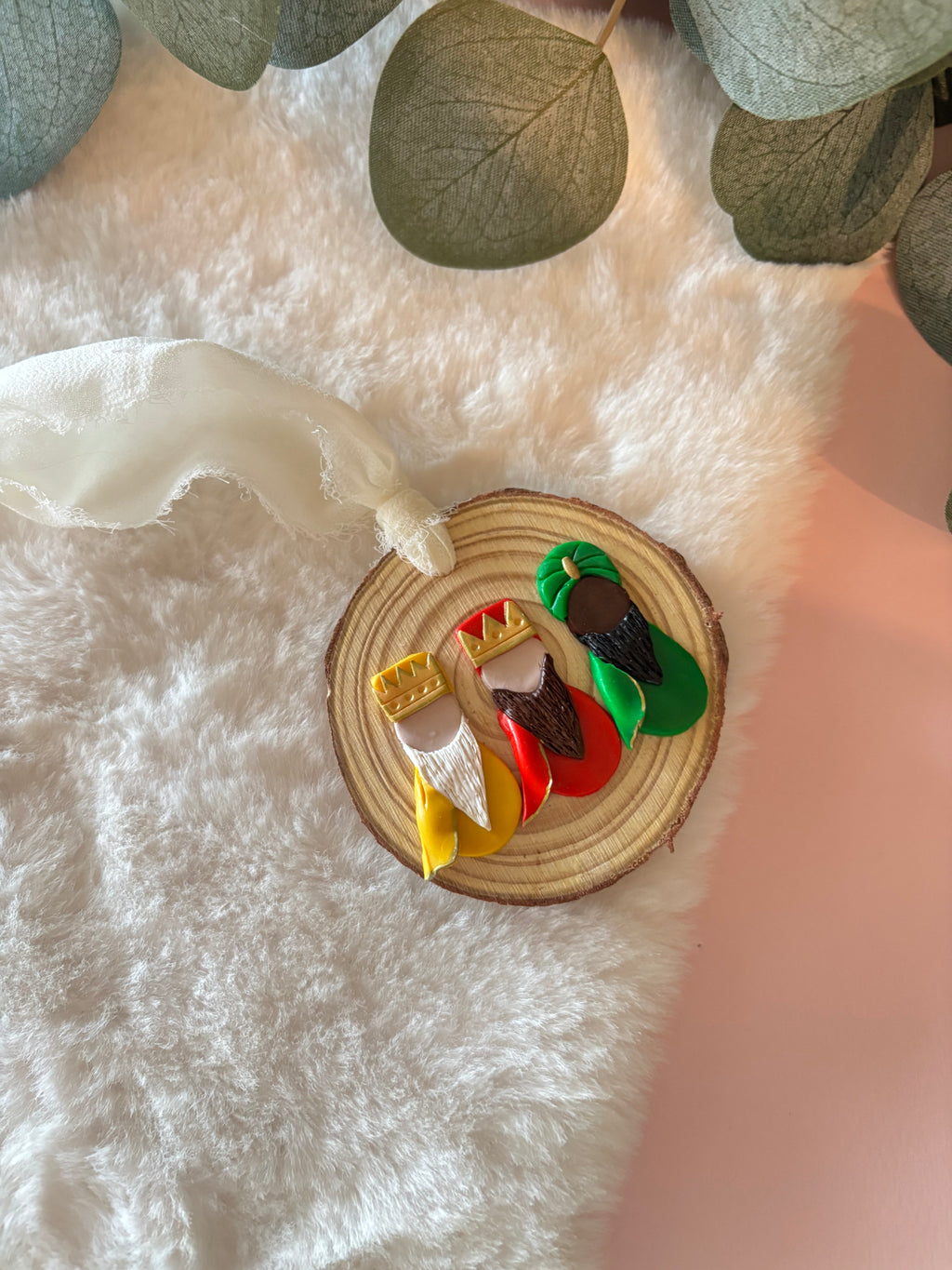 Three Kings Wood Ornament