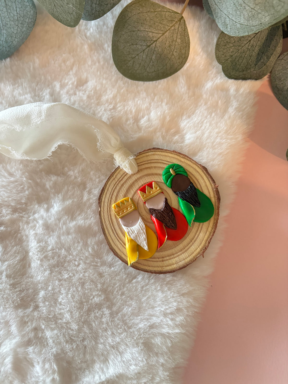 Three Kings Wood Ornament