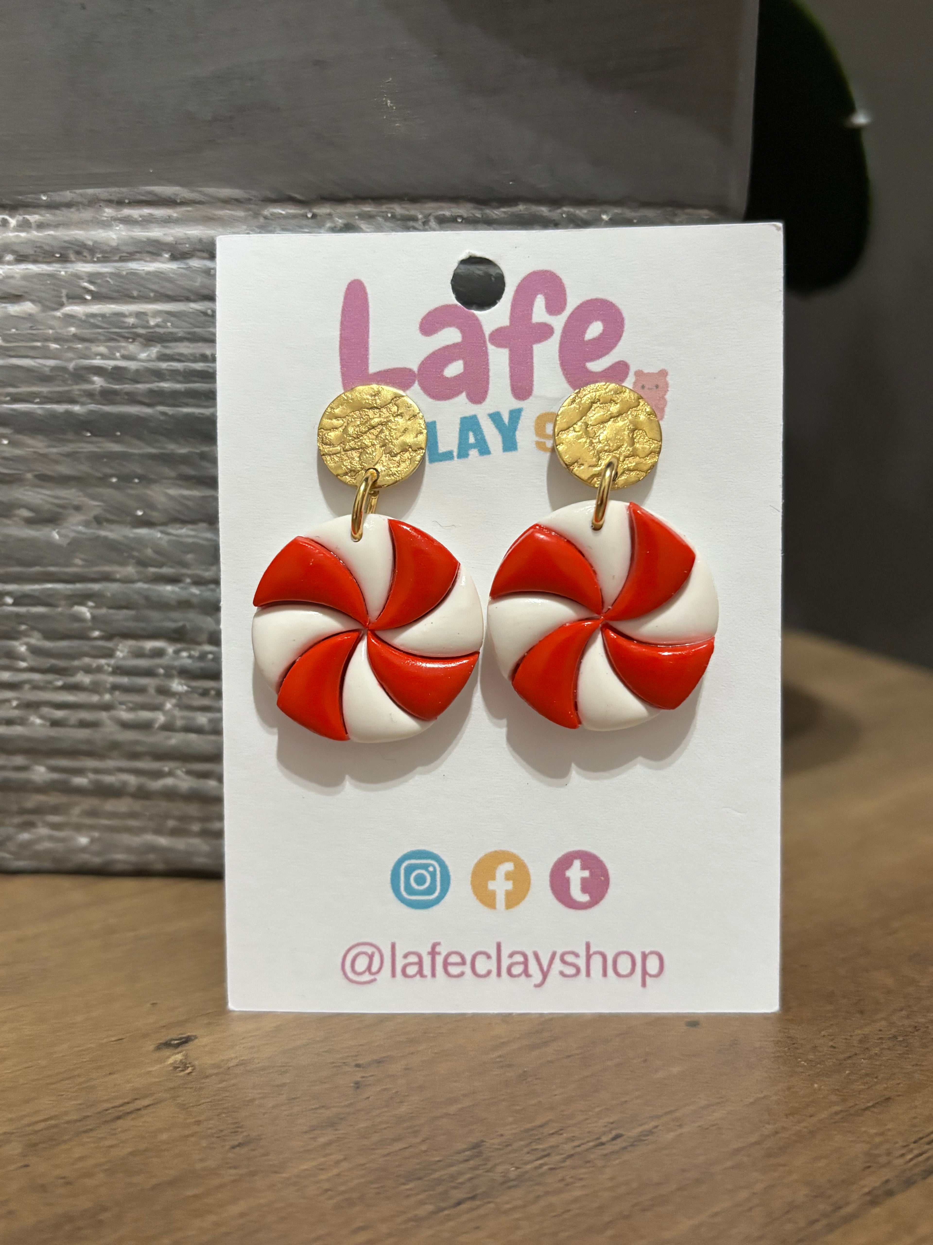 Peppermint Candy Earrings