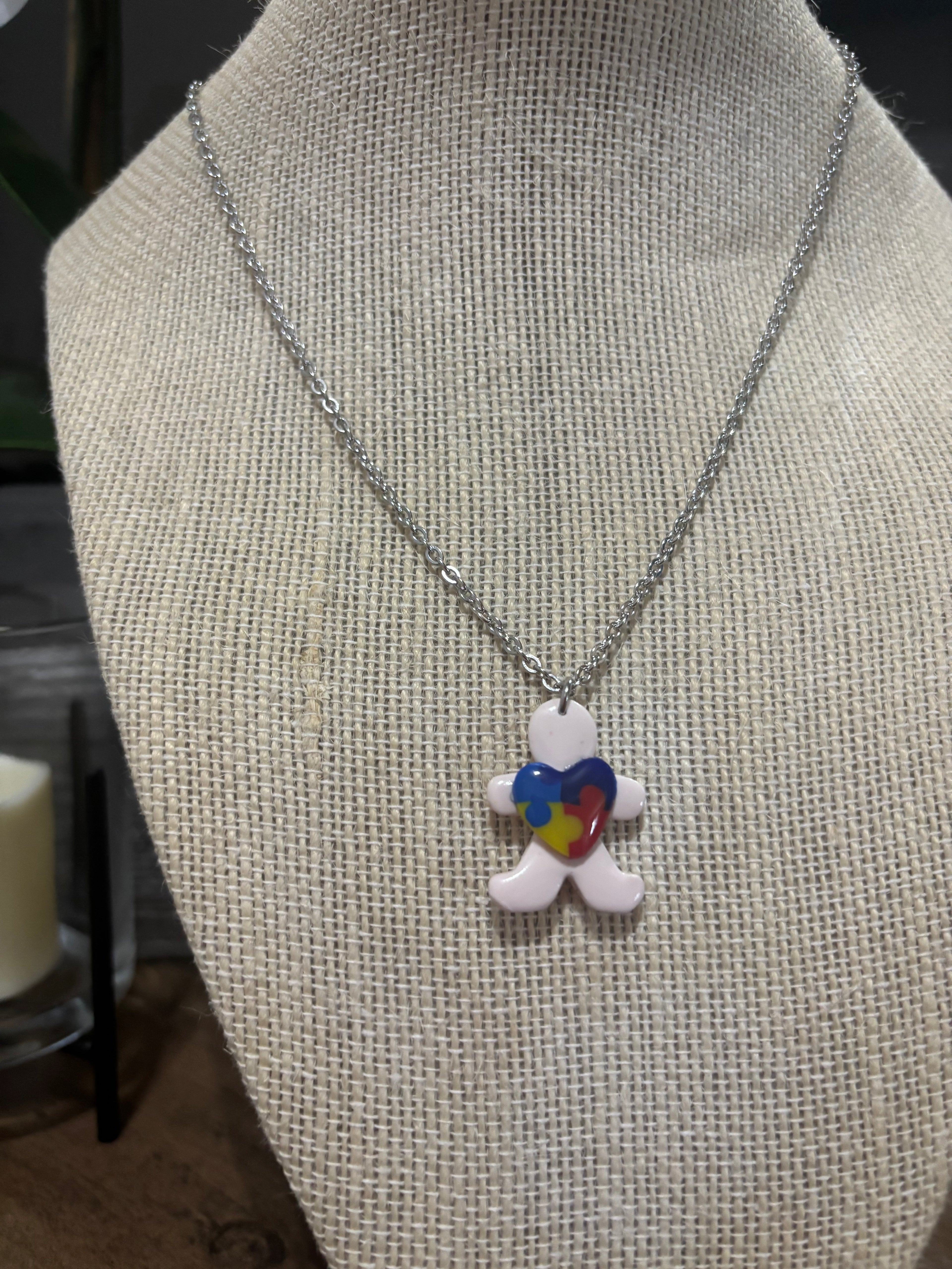 Heart Puzzle Buddy Necklace (Autism)
