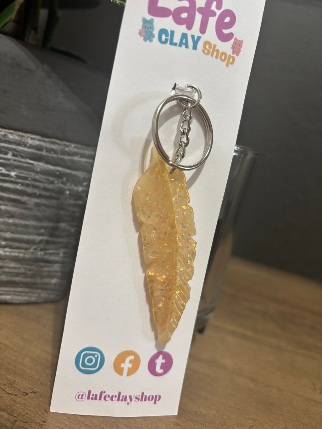 Feather Keychain