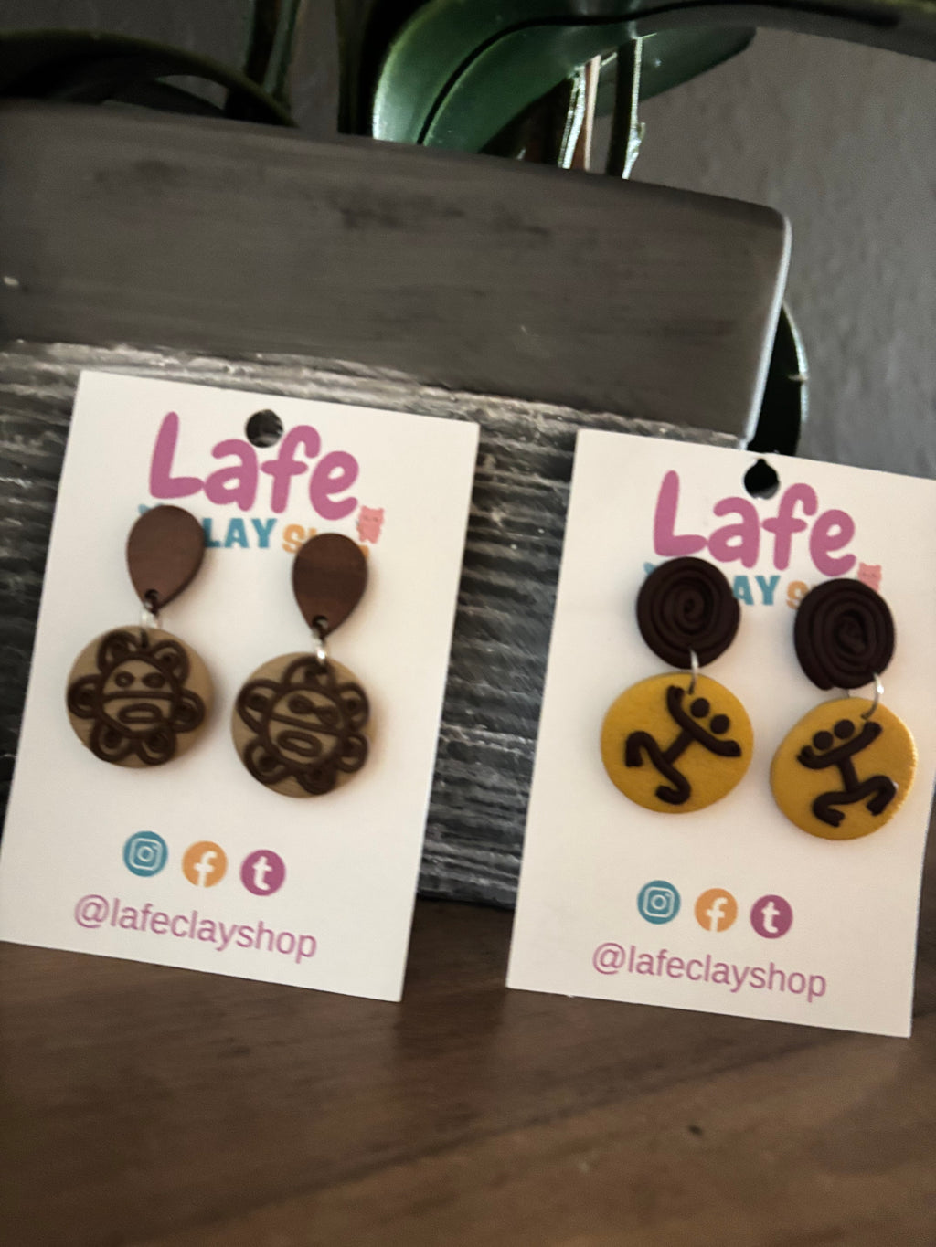 Coqui Taino y Sol Taino Earrings