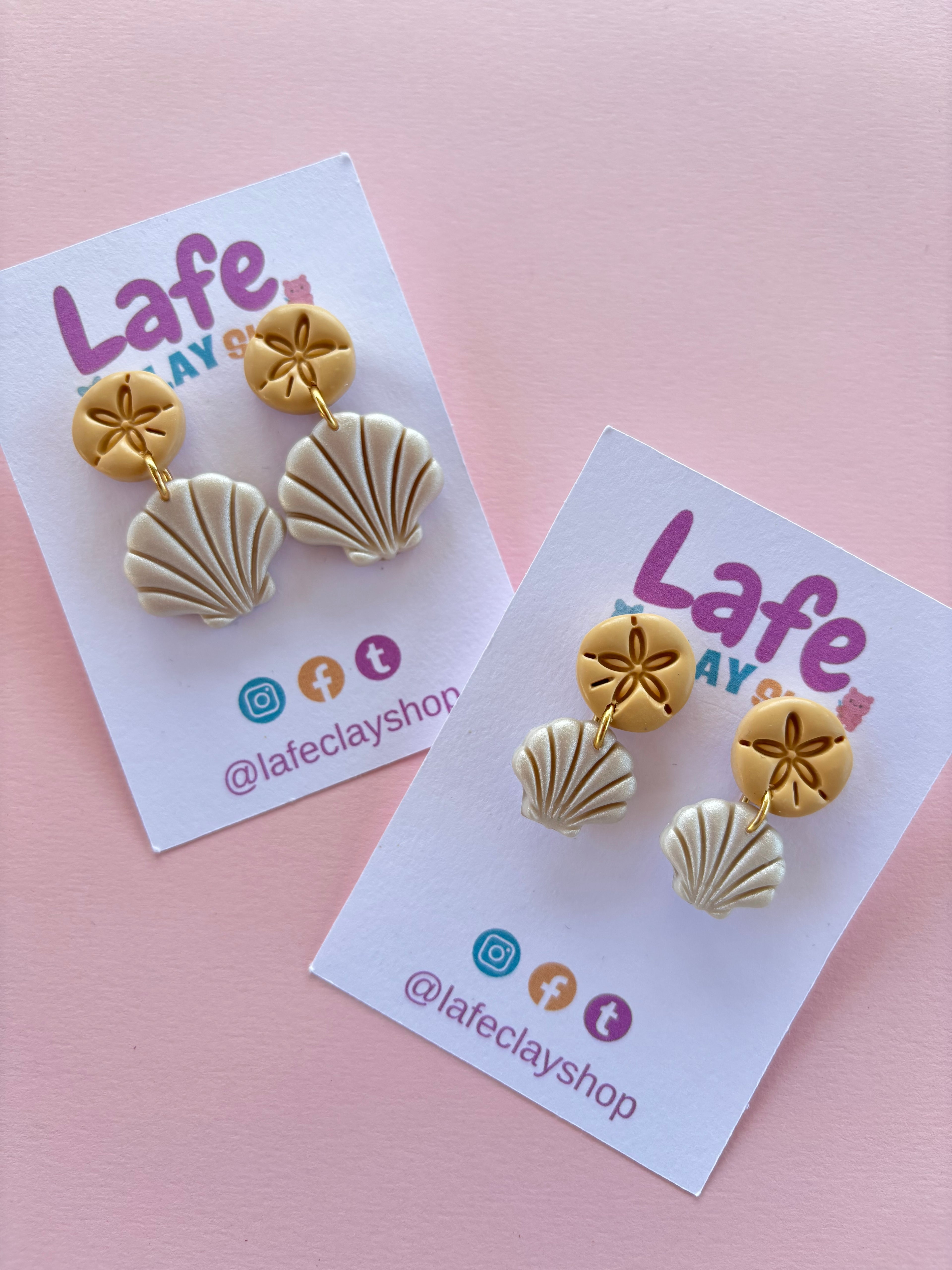 Two Colors Seashells Earrings