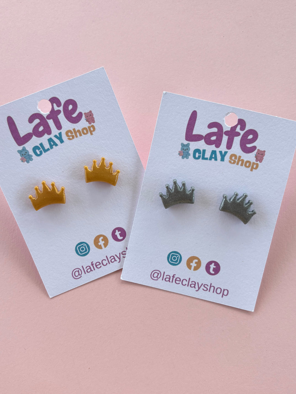 Crown Stud Earrings