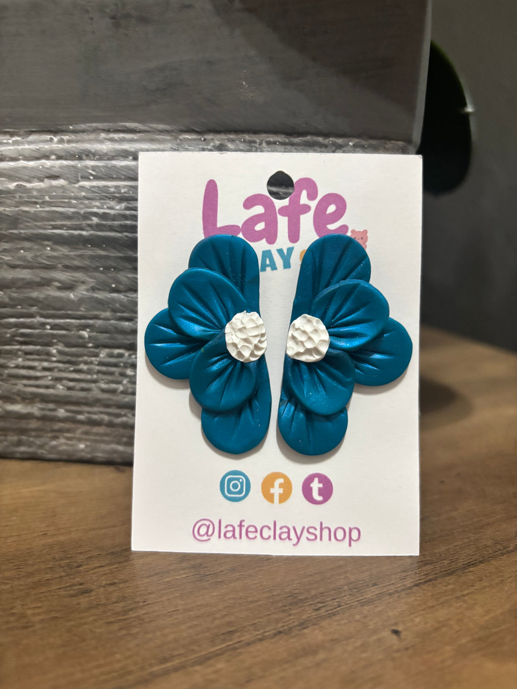 Blue Flowers Earrings