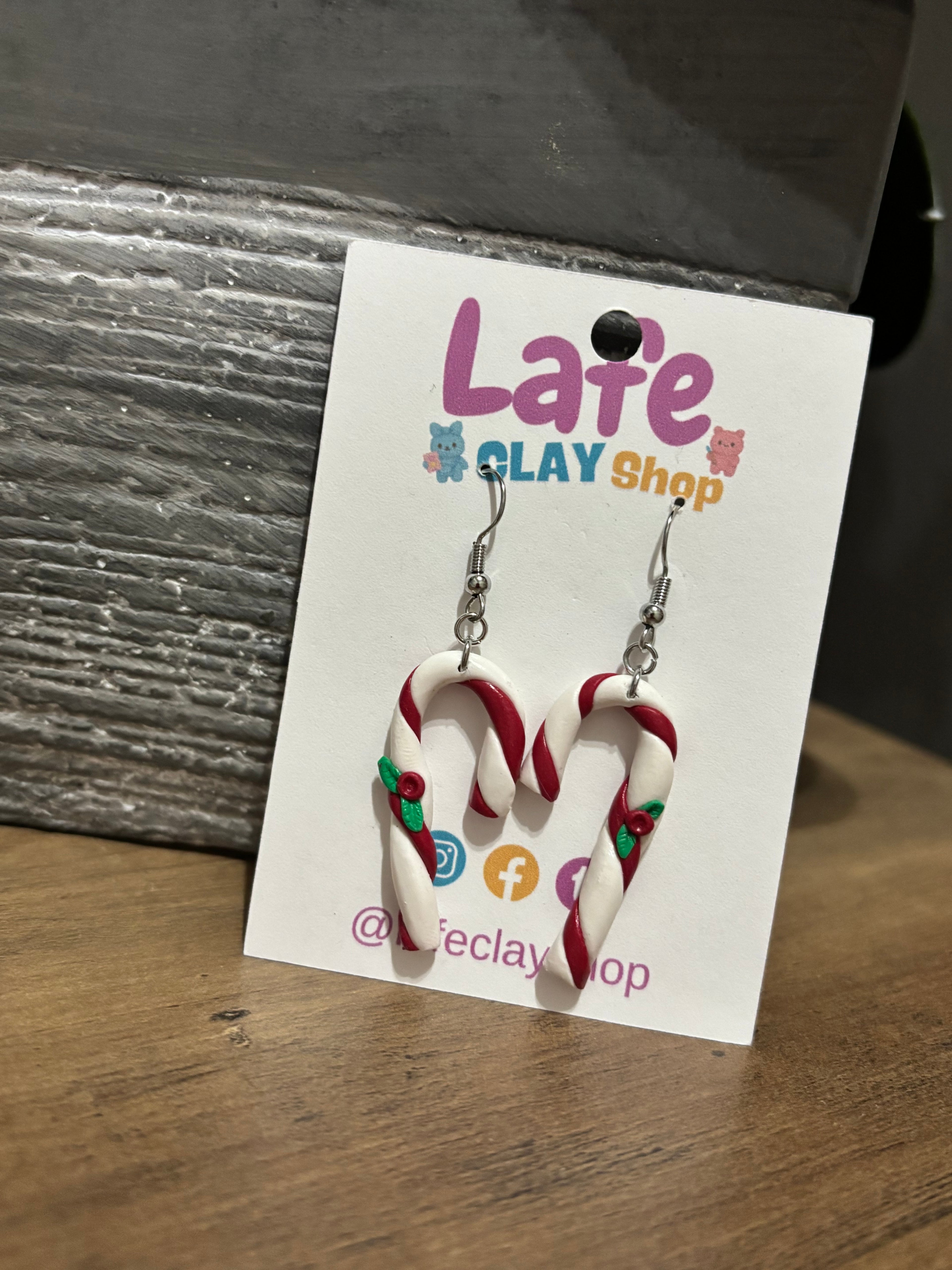 Candy Cane Earrings