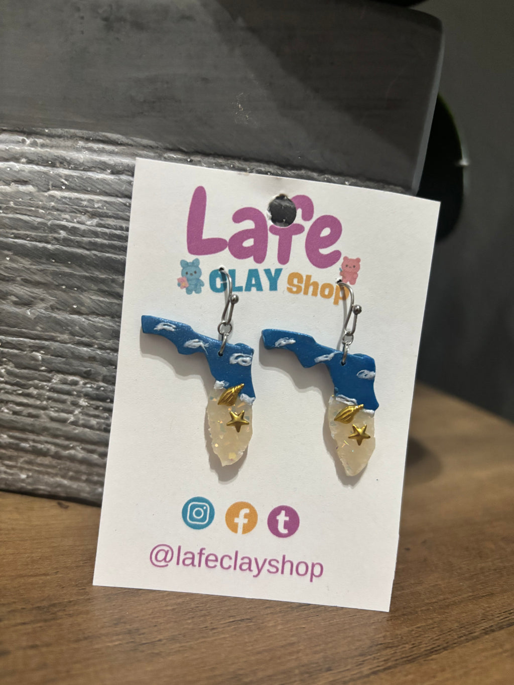 Florida Map Earrings