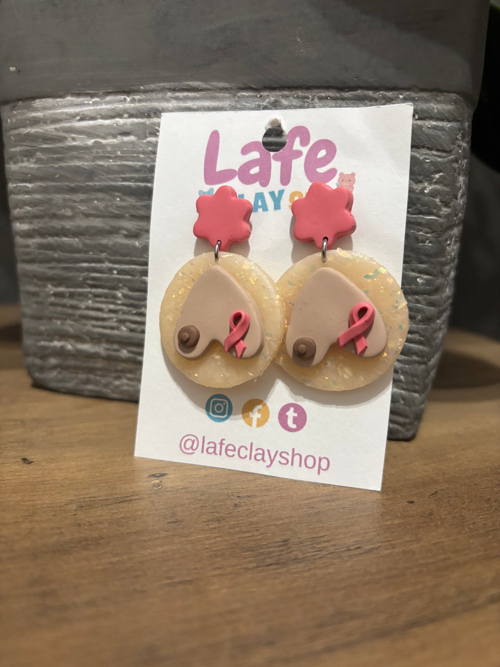Breast Cancer Earrings