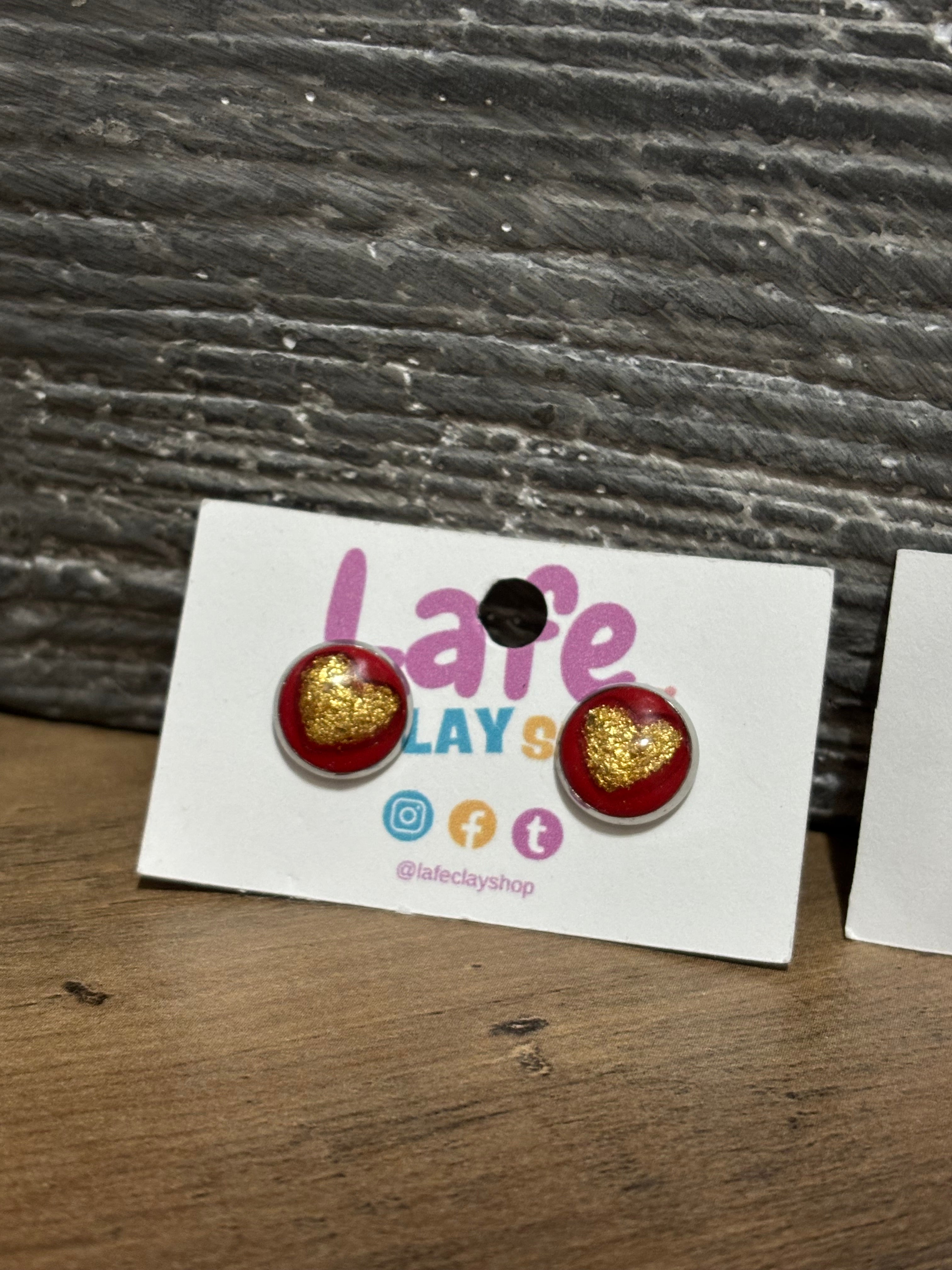 Heart Studs