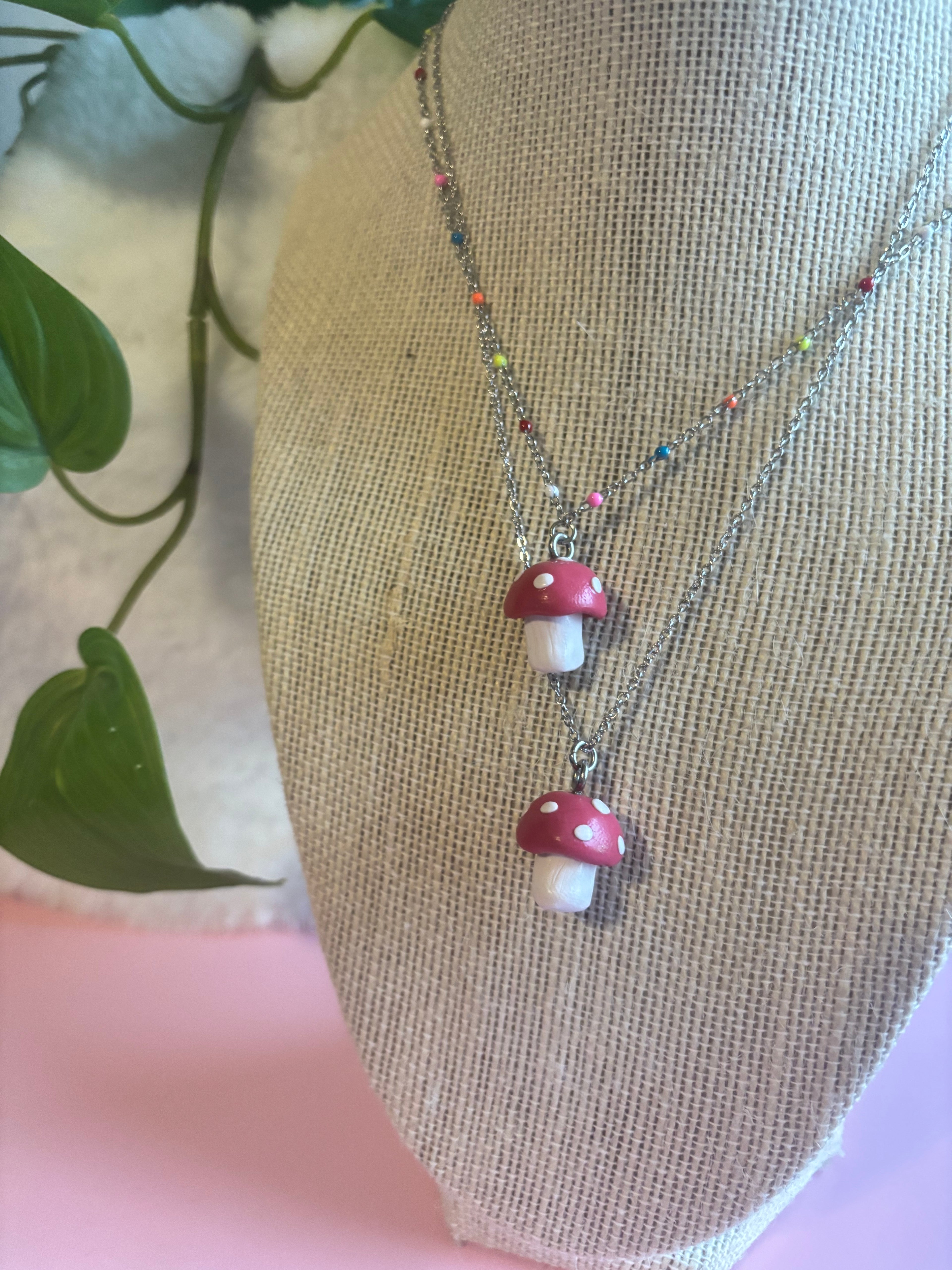 Mushroom Necklace