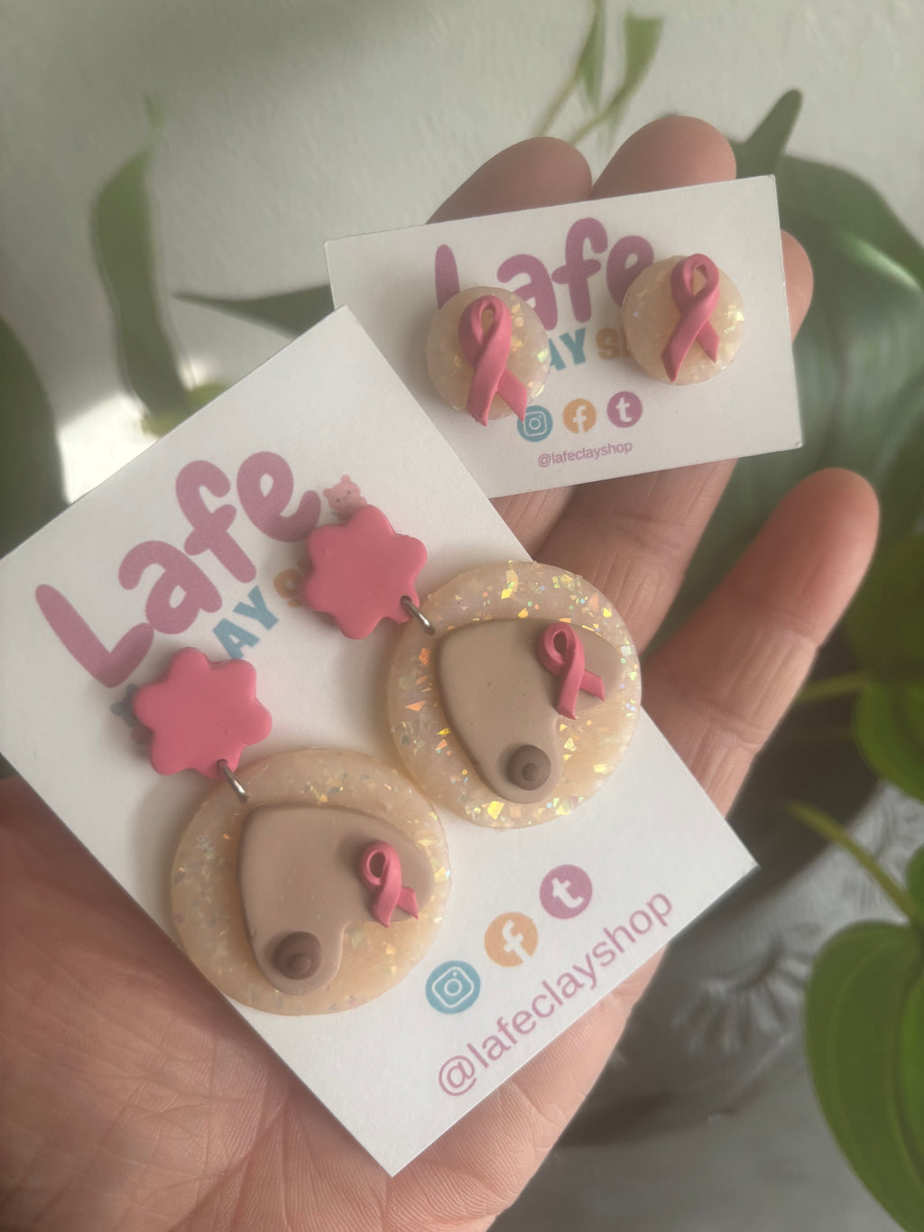 Breast Cancer Earrings