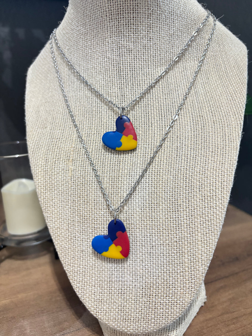 Autism Heart Necklace