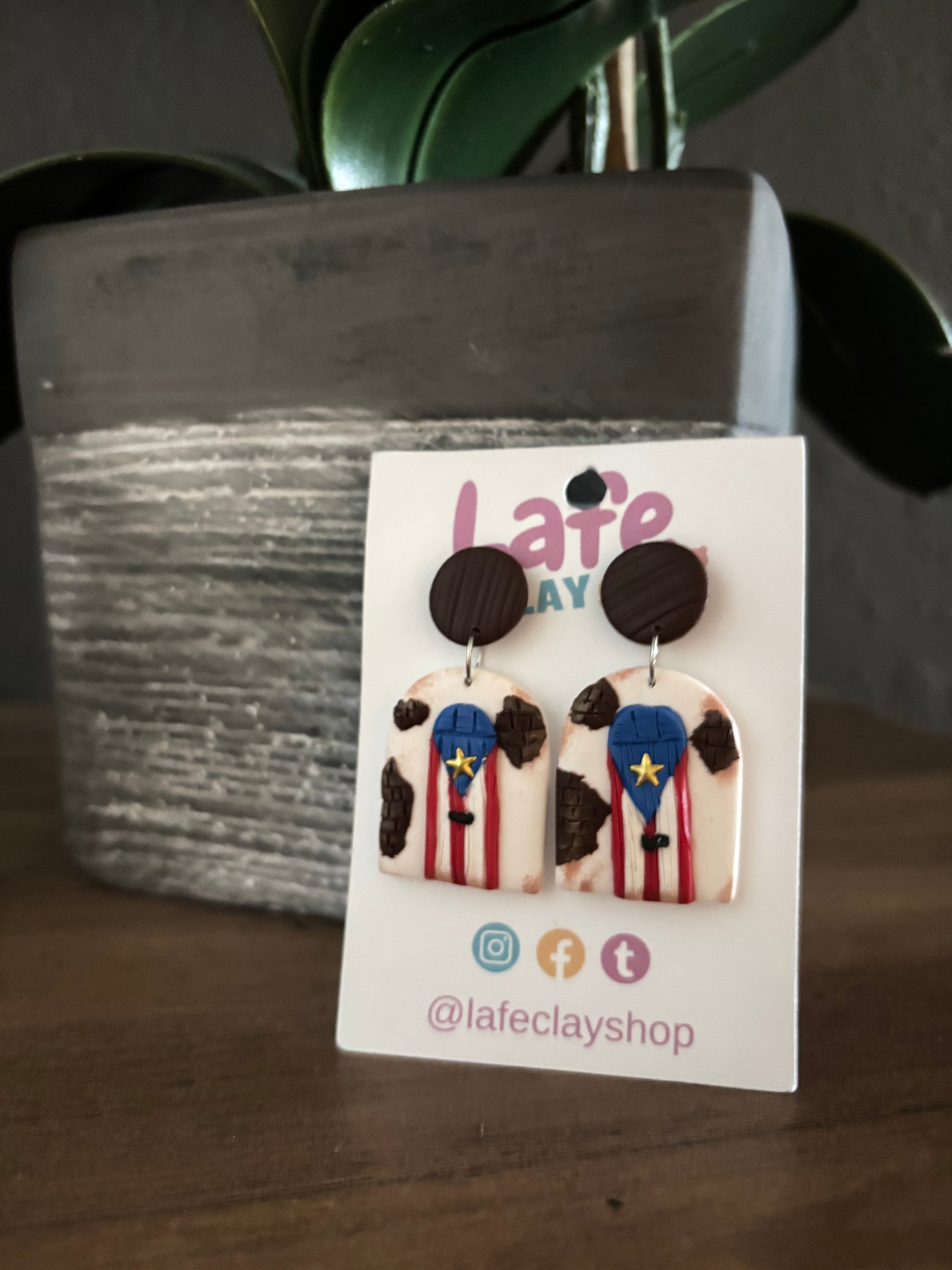 Puerto Rico Door Earrings