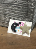 Moon and Star Studs