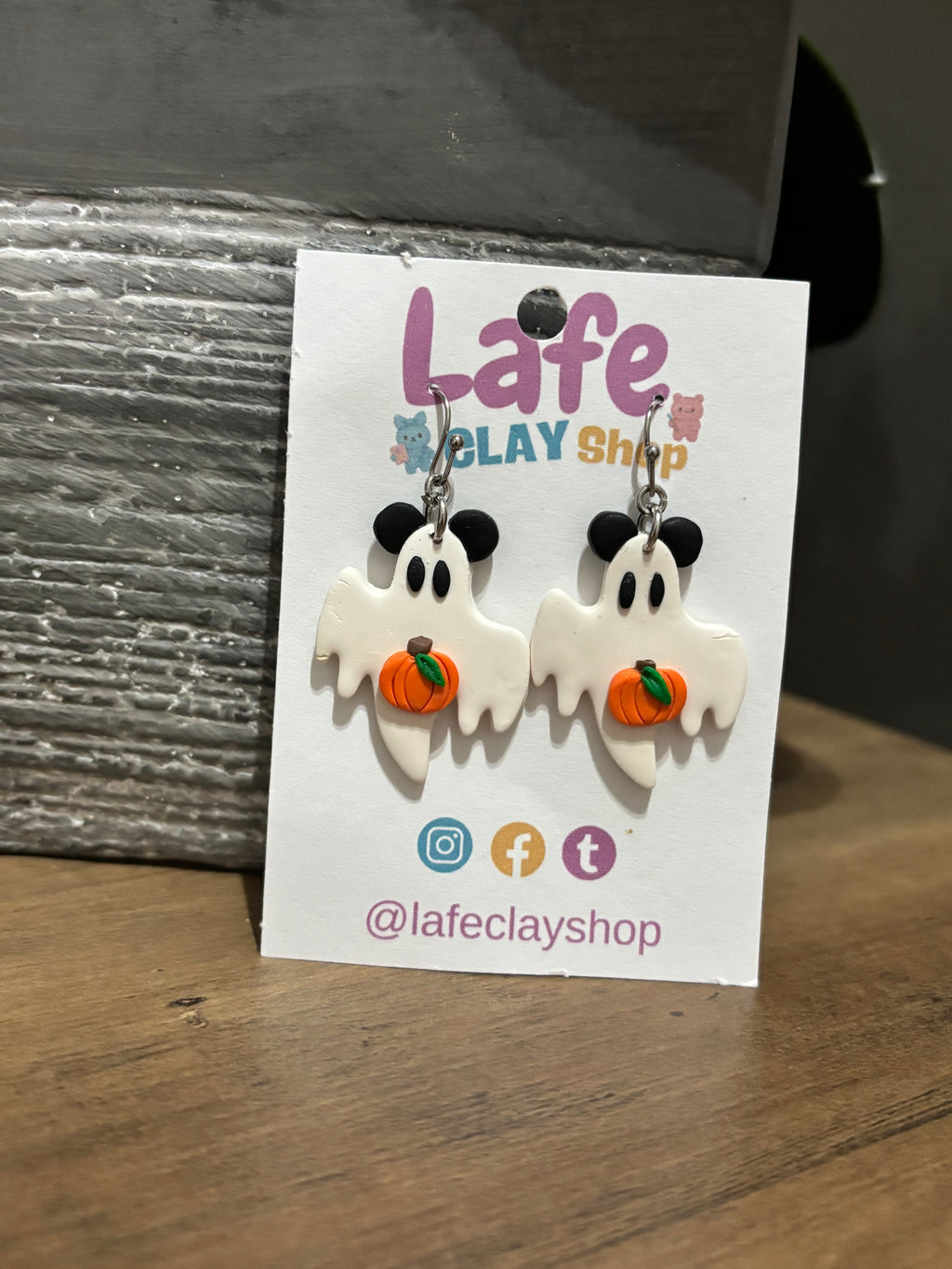 Ghost Mouse Earrings