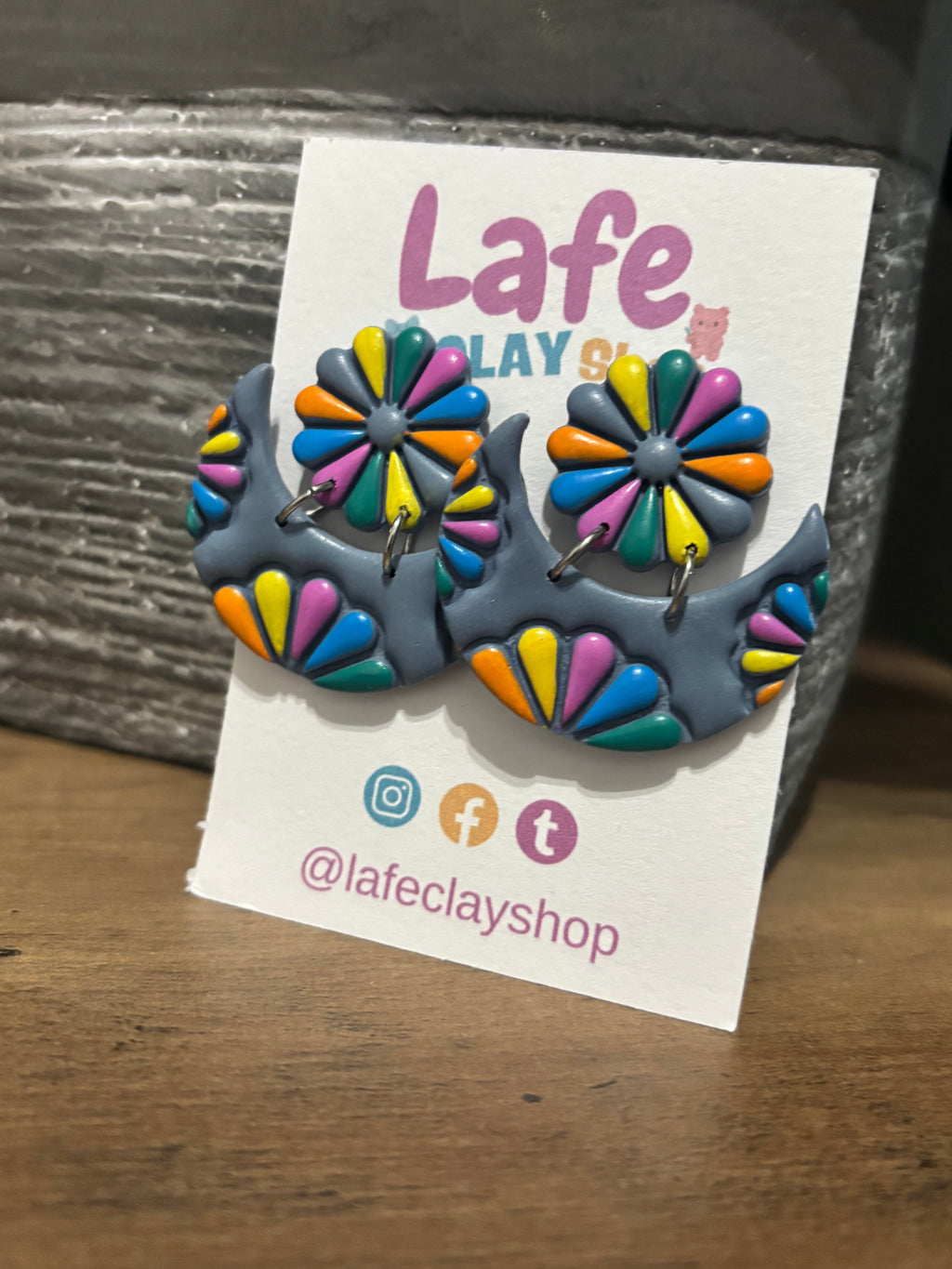Colorful Flowers Earrings