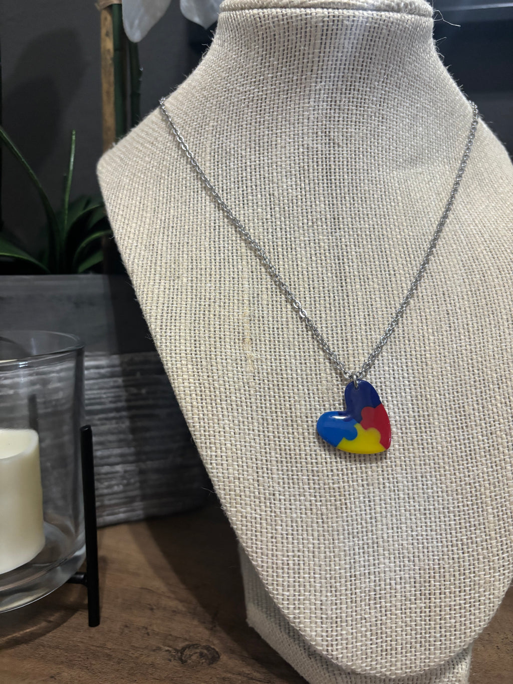 Autism Heart Necklace