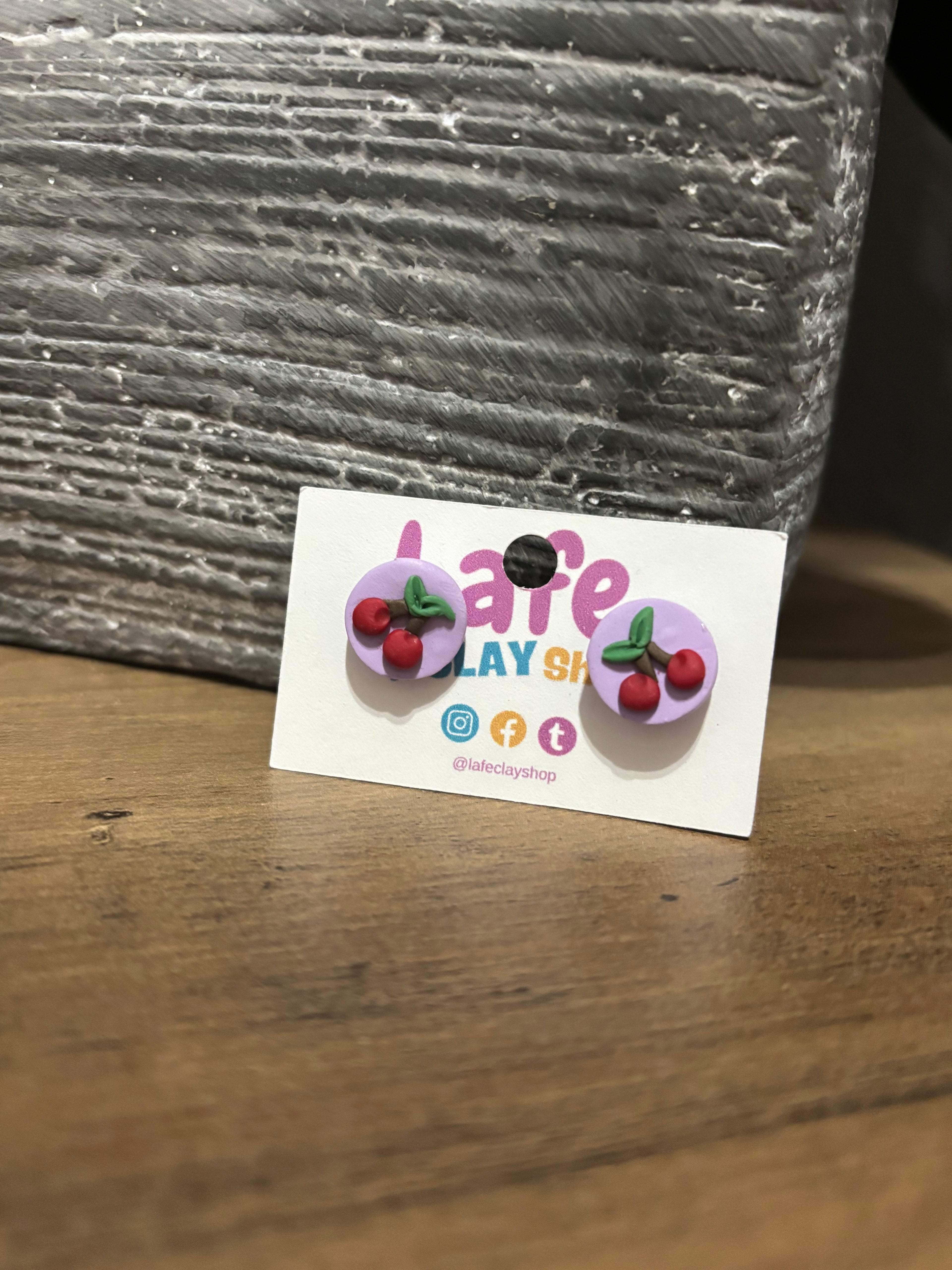 Cherries Studs