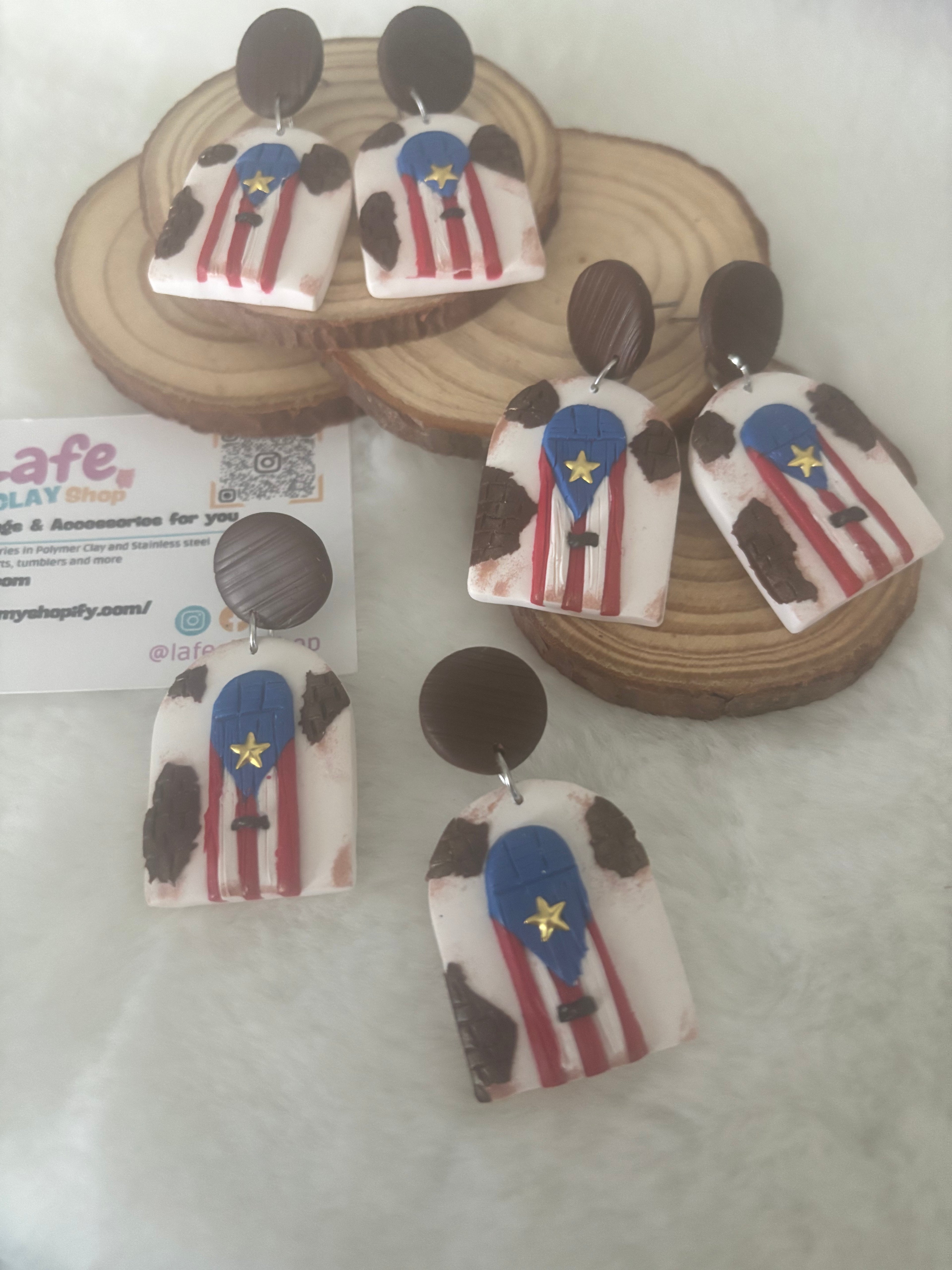 Puerto Rico Door Earrings
